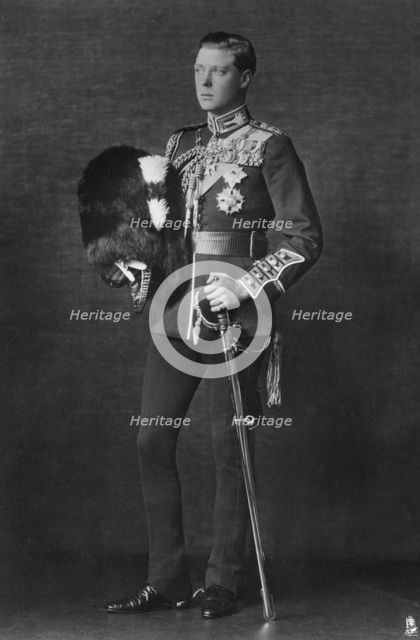 Edward, Prince of Wales, in army uniform, 1920s(?). Creator: Raphael Tuck & Sons.