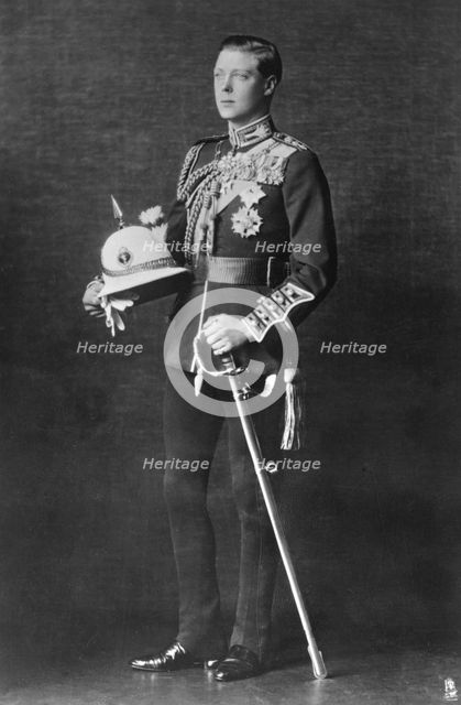 Edward, Prince of Wales, in army uniform, 1920s(?). Creator: Raphael Tuck & Sons.