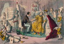Edward's Arm in the hands of his Medical Advisers, 1850. Artist: John Leech