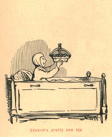 Edward's pretty new toy 1897. Creator: John Leech