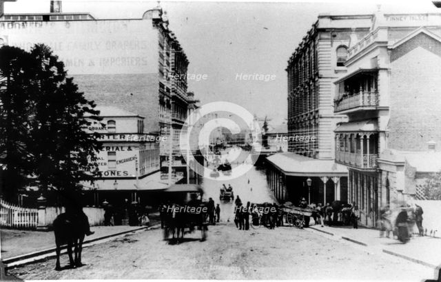 Edward Street in Brisbane, 1893. Creator: Unknown.