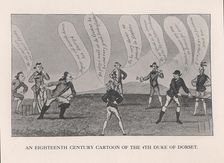 Edward Sackville (1591-1652), 4th Duke of Dorset, playing cricket, 18th century (1912)