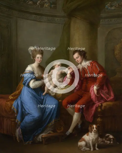 Edward Smith Stanley (1752-1834), Twelfth Earl of Derby, with His First Wife and Their Son, c1776. Creator: Angelica Kauffman.