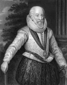 Edward Somerset (c1550-1628), 4th Earl of Worcester, (1825). Creator: J Parker
