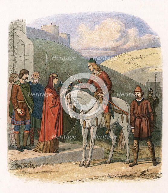 Edward the Martyr, 10th century English king, c1860. Artist: Unknown