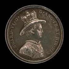 Edward VI, 1537-1553, King of England 1547 (Medal for the School of Christ's Hospital, Founded 1552) Creator: Lewis Pingo