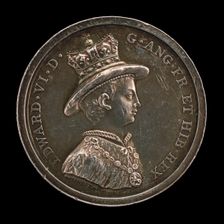 Edward VI, 1537-1553, King of England 1547 (Medal for the School of Christ's Hospital, Founded 1552) Creator: Lewis Pingo