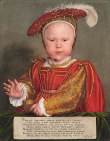 Edward VI as a Child, probably 1538. Creator: Hans Holbein the Younger