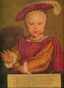 Edward VI as Prince of Wales c1538. Artist: Hans Holbein the Younger