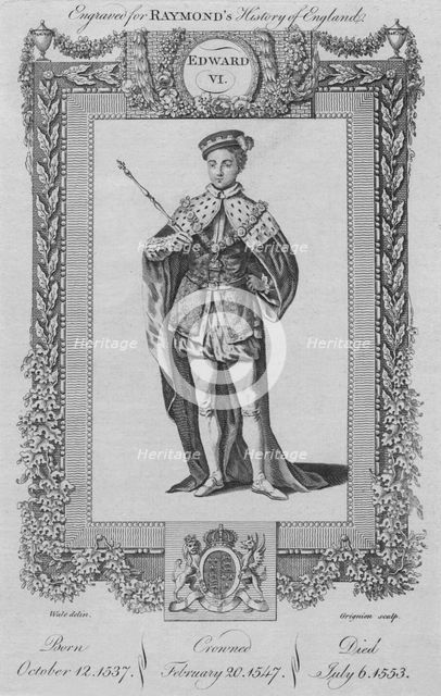 'Edward VI', c1787. Artist: Unknown.