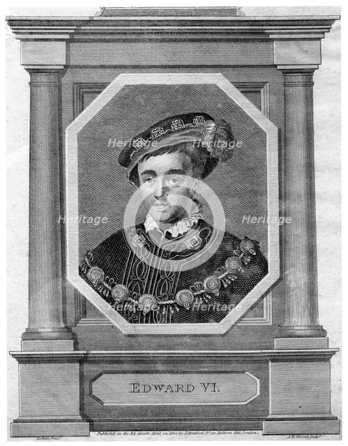 Edward VI, King of England, (1802).Artist: AW Warren