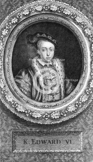 Edward VI, King of England, (18th century).Artist: George Vertue