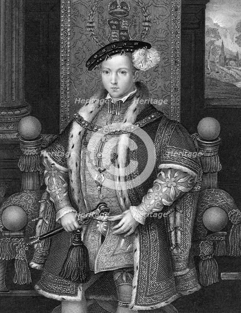 Edward VI, King of England, (19th century).Artist: Henry Thomas Ryall