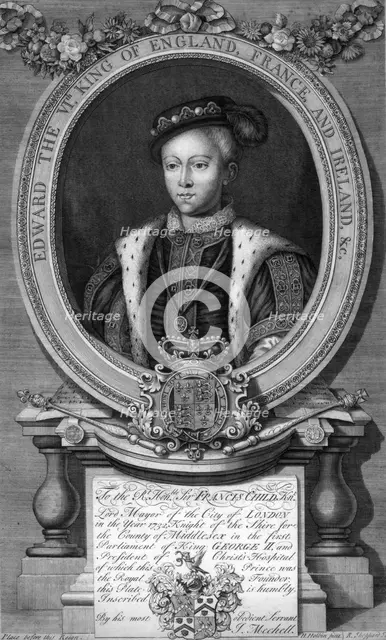 Edward VI, King of England.Artist: R Sheppard