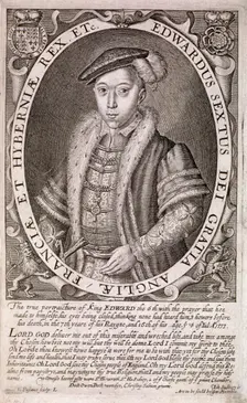 Edward VI, King of England, c1552, (c1630). Artist: S Passaeus