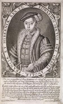 Edward VI, King of England, c1552, (c1630). Artist: S Passaeus