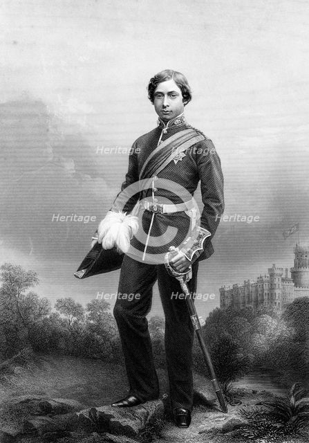 Edward VII (then Prince of Wales) as colonel, c1860. Artist: Unknown