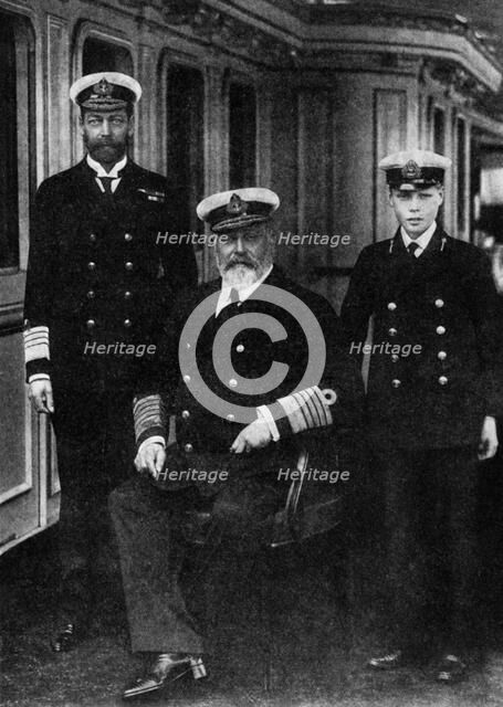 Edward VII, George V and the Prince of Wales, 1935. Artist: Unknown