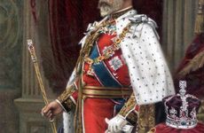 Edward VII in full coronation robes, 1902. Artist: Unknown