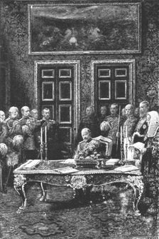 Edward VII Performing his First Act of State...January 24 1901. Creator: Unknown