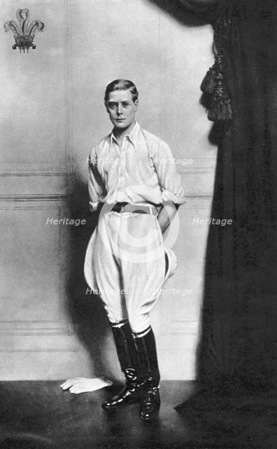 Edward VIII (1894-1972), King of Great Britain and Ireland. Artist: Unknown