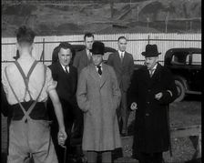 Edward VIII, His Majesty The King Standing with Others, 1936. Creator: British Pathe Ltd