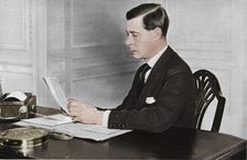 Edward VIII working in his office at St. James's Palace, London 1936