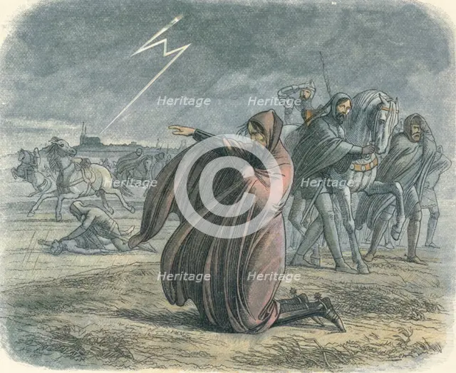 'Edward vows that he will make peace', 1360 (1864). Artist: James William Edmund Doyle.