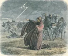 Edward vows that he will make peace 1360 (1864). Artist: James William Edmund Doyle
