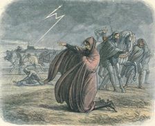 Edward vows that he will make peace 1360 (1864). Artist: James William Edmund Doyle