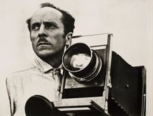 Edward Weston with his camera, c1924. Creator: Tina Modotti
