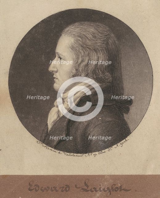 Edward William Laight, 1797. Creator: Charles Balthazar Julien Févret de Saint-Mémin.