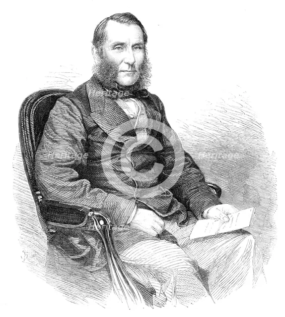 Edward William Watkin, Esq., M.P. For Stockport, 1864. Creator: Unknown.