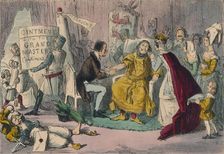 Edward's Arm in the hands of his Medical Advisers, 1850. Artist: John Leech