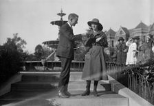 Edwards, Russell T., with Helen Tew, Girl Scout, 1917. Creator: Harris & Ewing