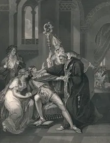 Edwy and Elgiva (mid 19th century). Creator: J Rogers