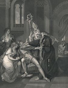 Edwy and Elgiva (mid 19th century). Creator: J Rogers