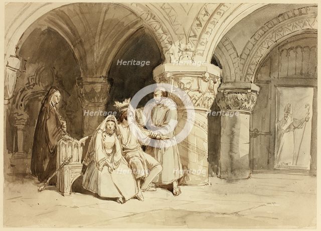 Edwy and Elgiva, n.d. Creator: Clarkson Stanfield.