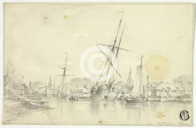Edam, c. 1850. Creator: Edward William Cooke.