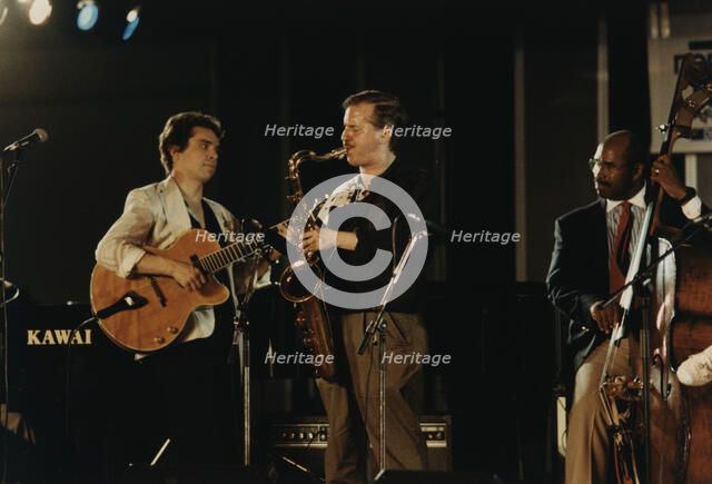 Eddie Jones, Howard Alden, Scott Hamilton, Newport Festival Allstars, North Sea Jazz Festival, 1992 Creator: Brian Foskett.