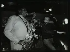 Eddie Lockjaw Davis and Jim Richardson playing at The Bell, Codicote, Hertfordshire, 1982. Creator: Denis Williams