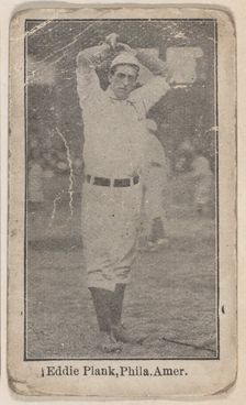 Eddie Plank, Philadelphia, American League, from the Baseball Players set (W500), ca. 1915. Creator: Unknown