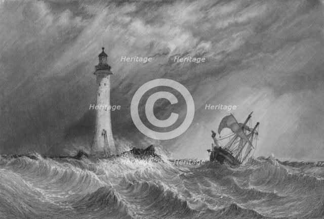 'Eddystone Light-House', 1836. Artist: William Bernard Cooke.