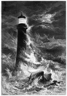 Eddystone Lighthouse, 19th century