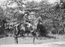 Ederheimer, Mr., on horse, between 1926 and 1942. Creator: Arnold Genthe