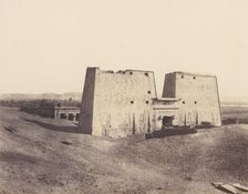Edfou (Apollonopolis Magna), Vue Générale du Temple, 1851-52, printed 1853-54. Creator: Félix Teynard