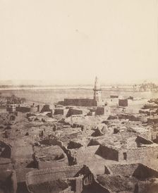 Edfou, Aspect Générale de la Ville Vue de la Plateforme Centrale du Py..., 1851-52, printed 1853-54. Creator: Félix Teynard