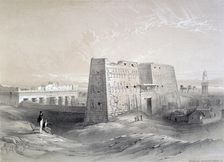 Edfu Temple, Egypt 19th century. Artist: AR Grieve