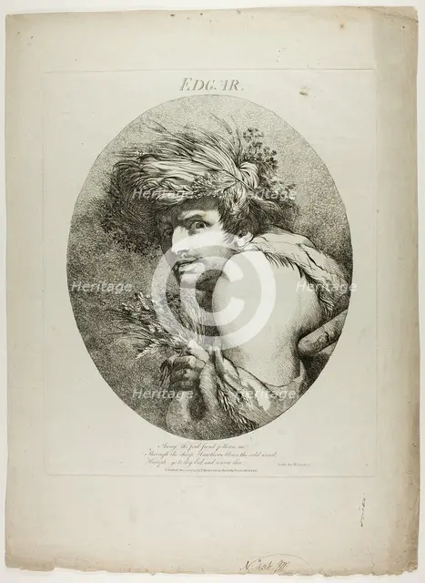 Edgar, 1775. Creator: John Hamilton Mortimer.