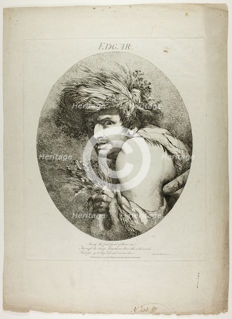 Edgar, 1775. Creator: John Hamilton Mortimer.